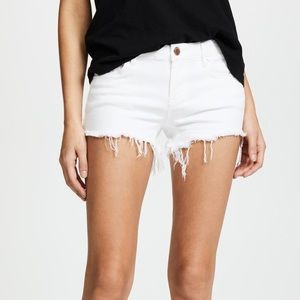 White Stretchy Shorts